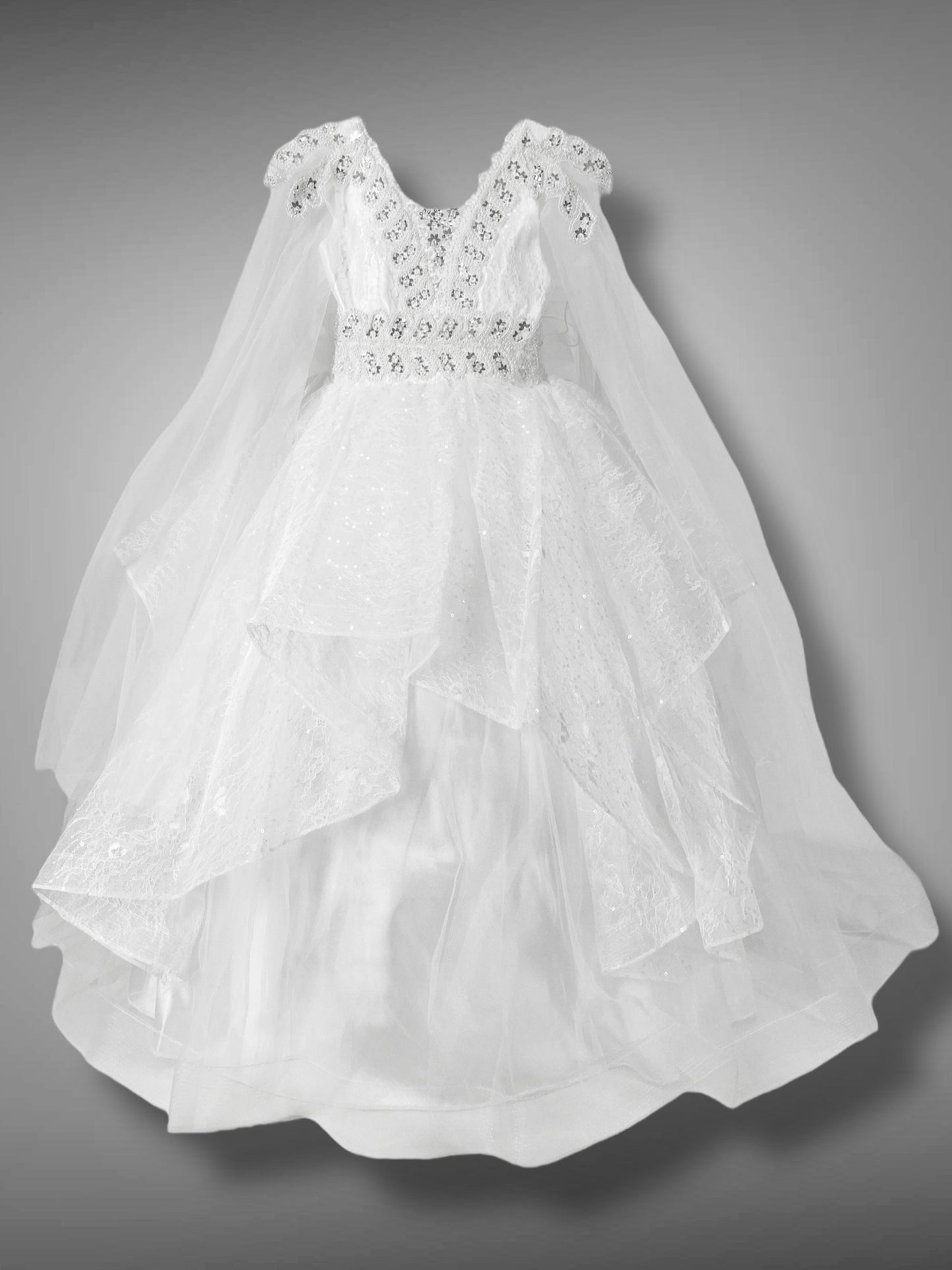 Abito Tulle e Pizzo ricamato