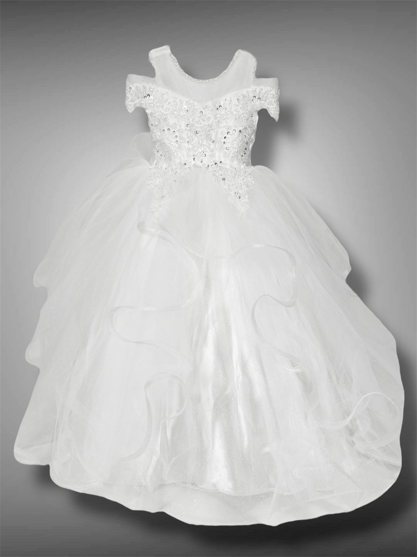 Abito Tulle e Pizzo ricamato