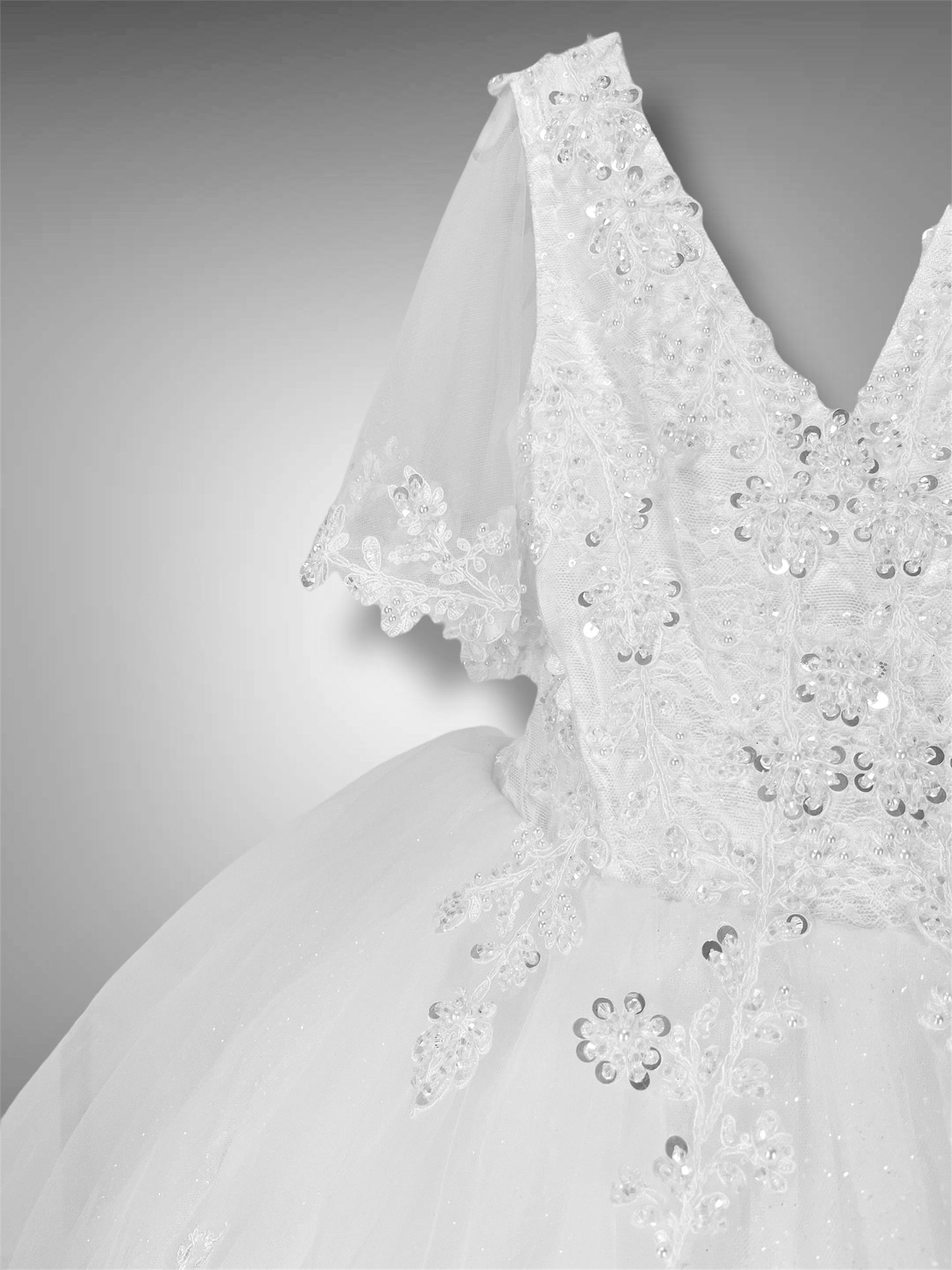 Abito Tulle e Pizzo ricamato