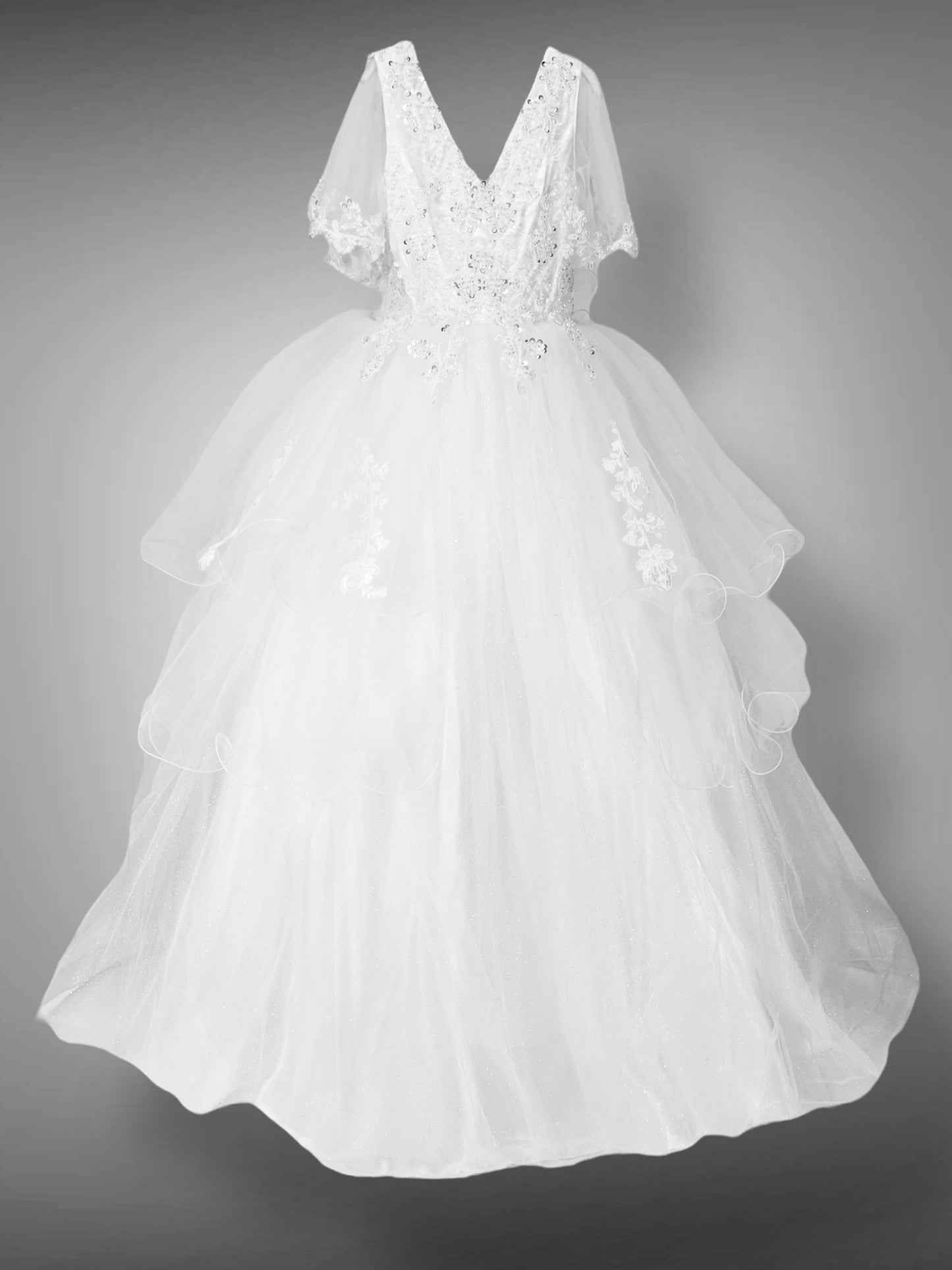 Abito Tulle e Pizzo ricamato
