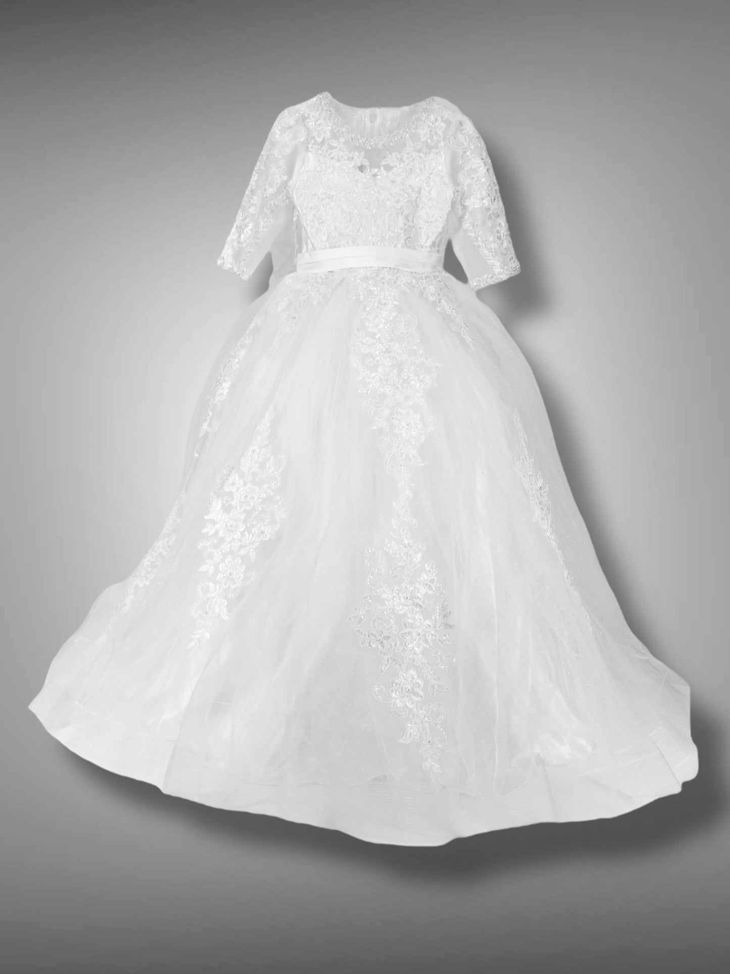 Abito Tulle e Pizzo ricamato