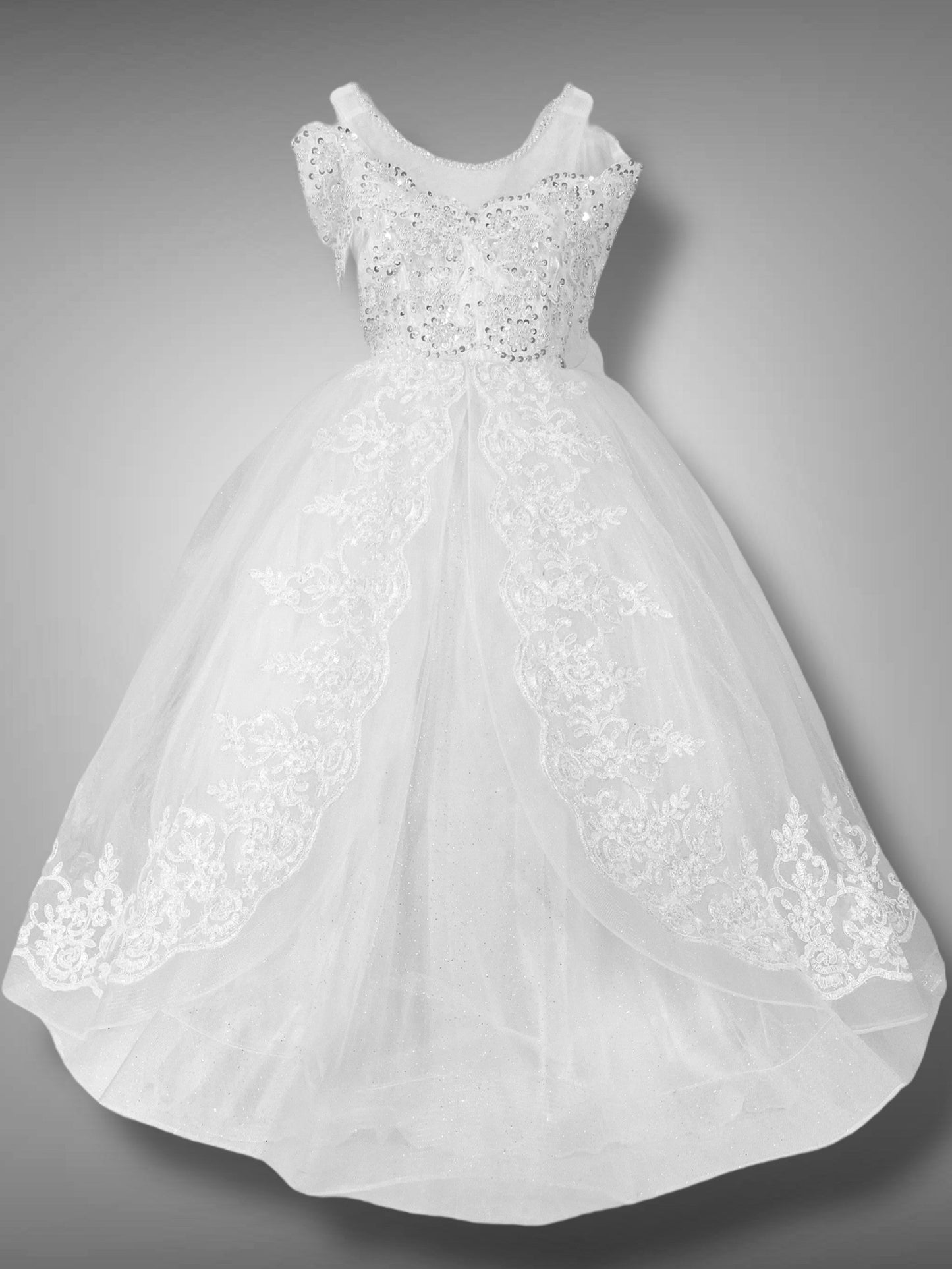 Abito Tulle e Pizzo ricamato