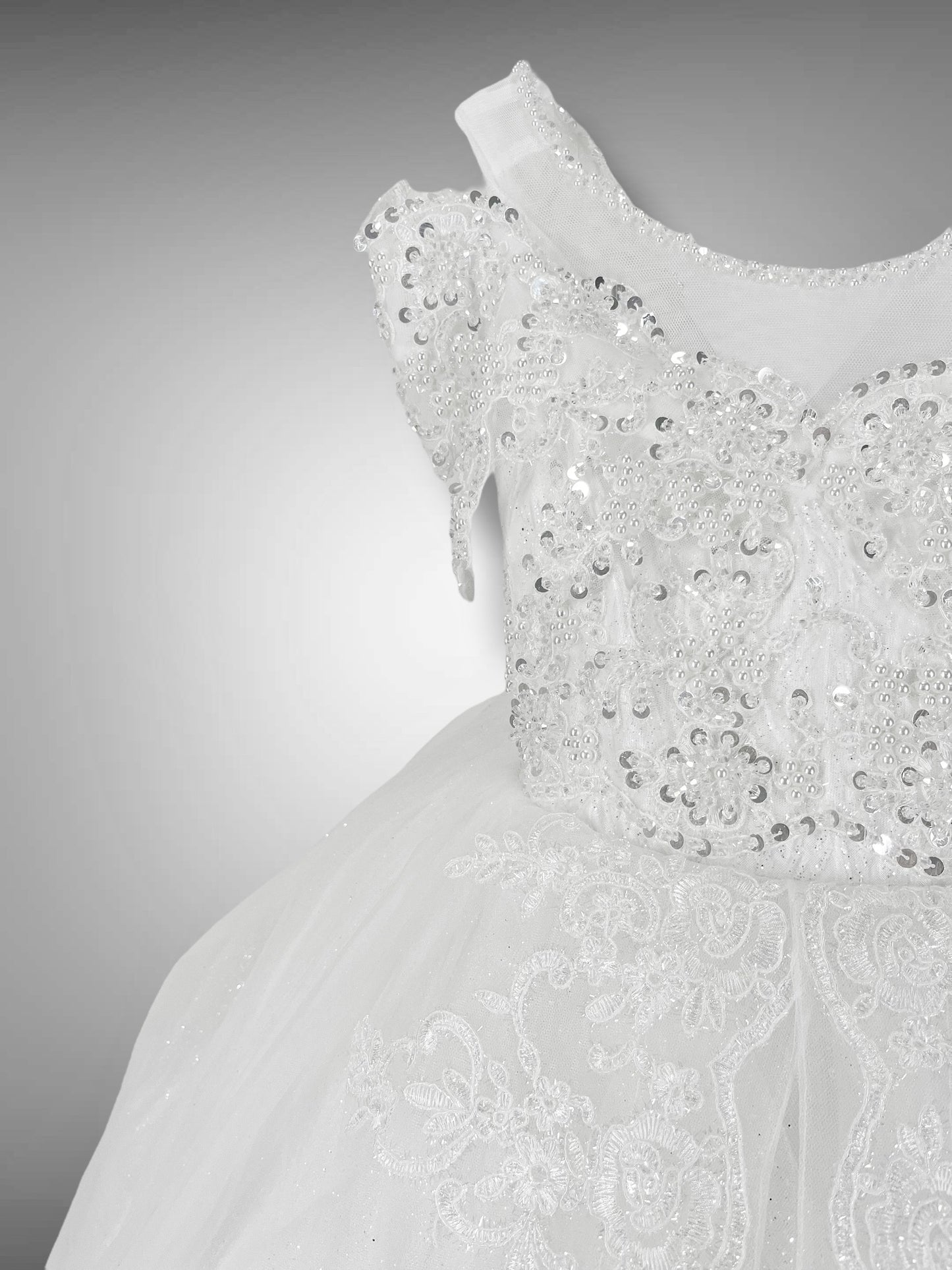 Abito Tulle e Pizzo ricamato