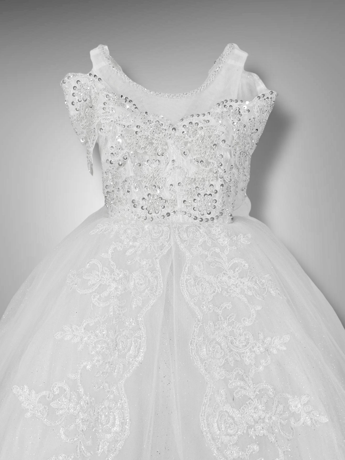 Abito Tulle e Pizzo ricamato