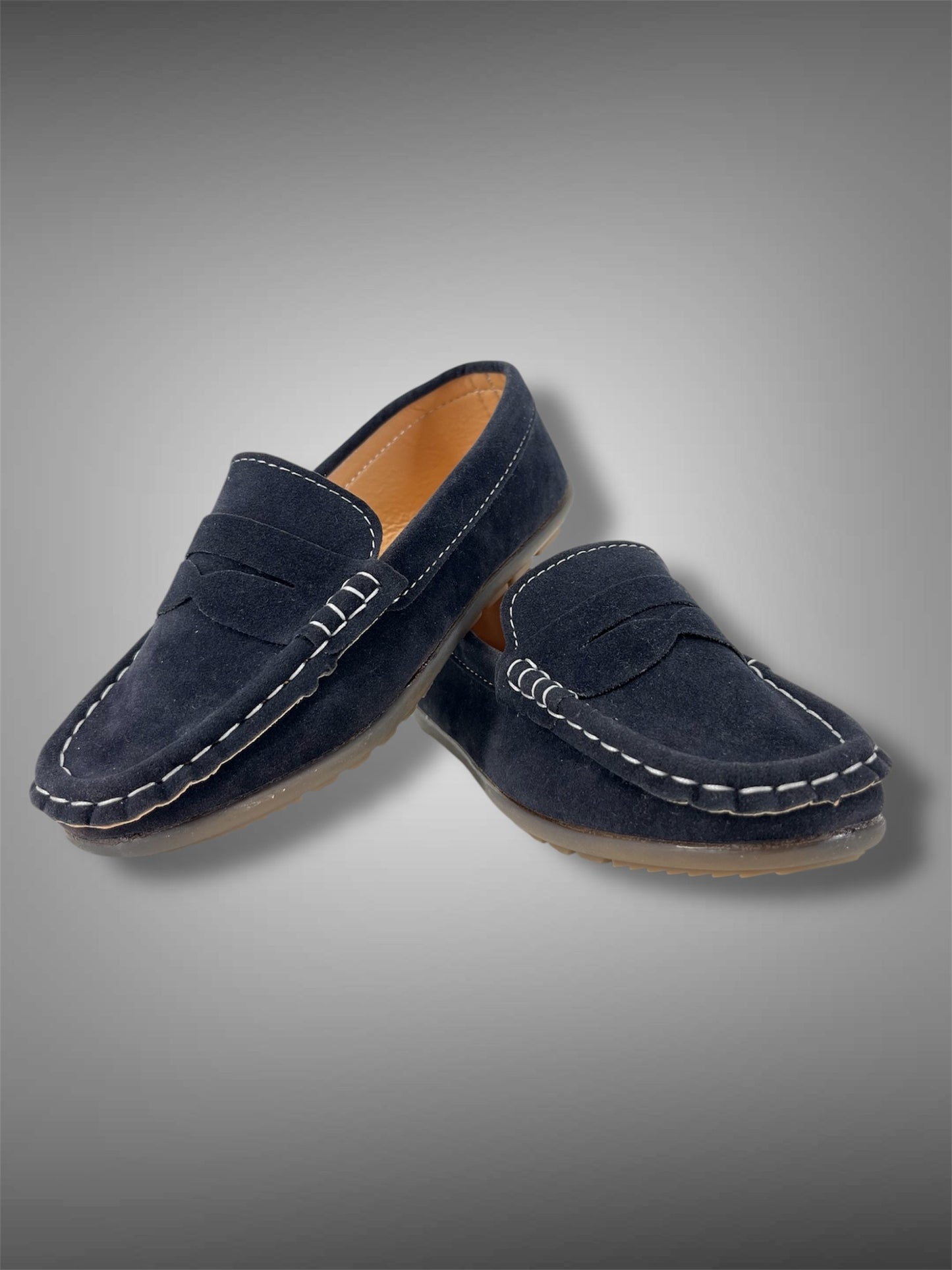 Mocassino Jr. eco camoscio