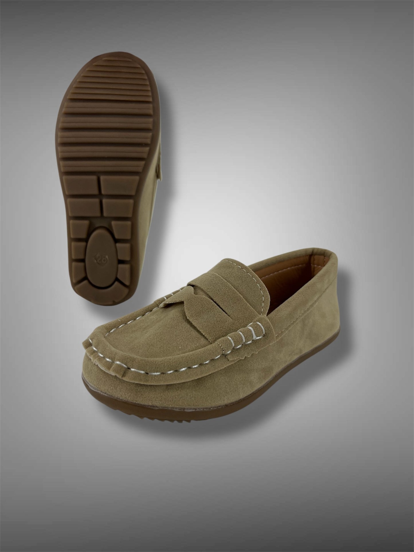 Mocassino Jr. eco camoscio