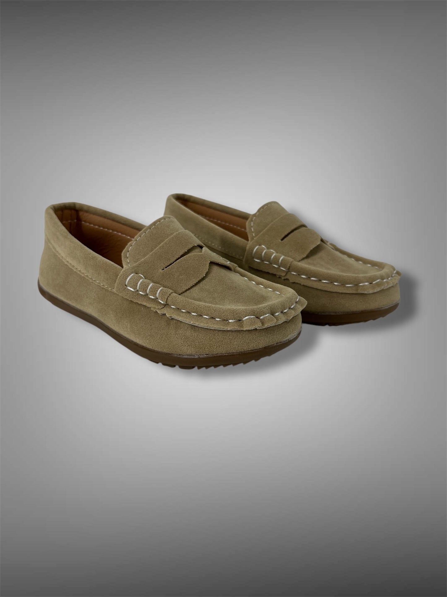 Mocassino Jr. eco camoscio