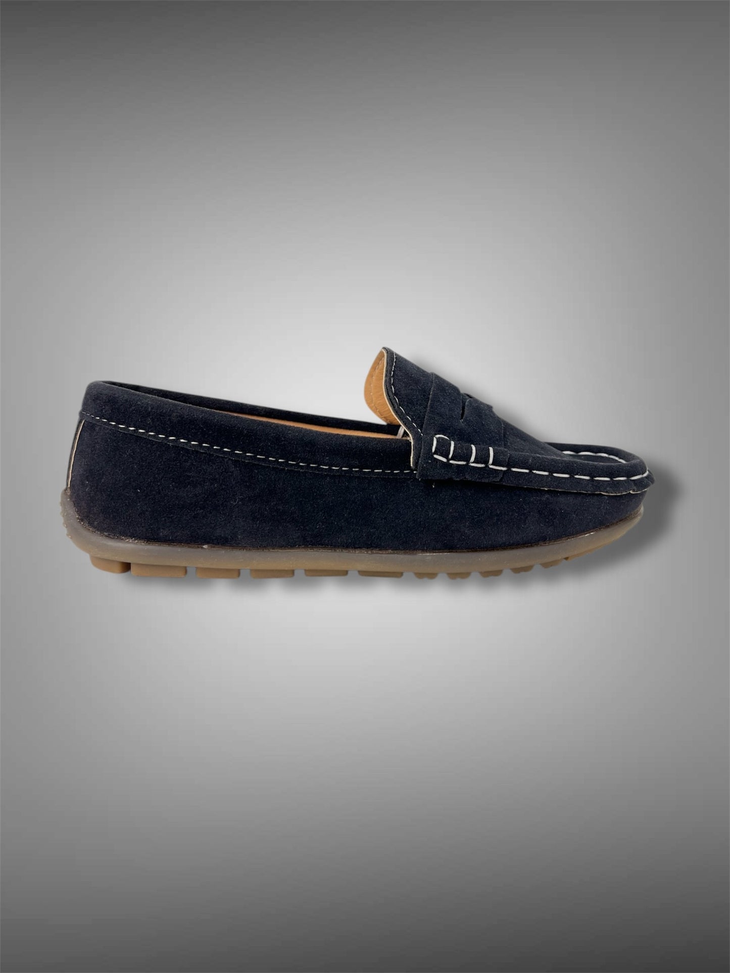 Mocassino Jr. eco camoscio