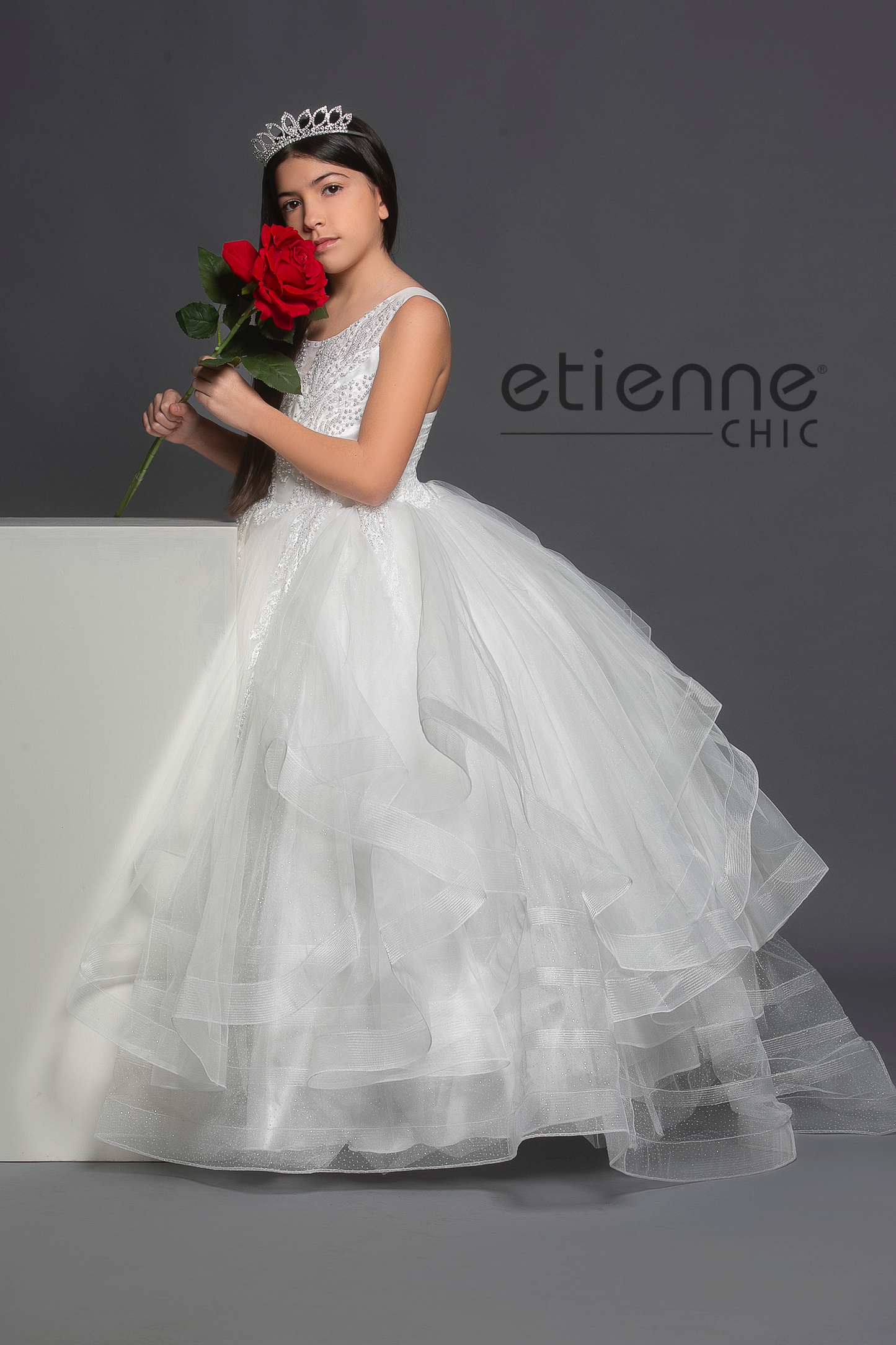 Abito Tulle e Pizzo ricamato
