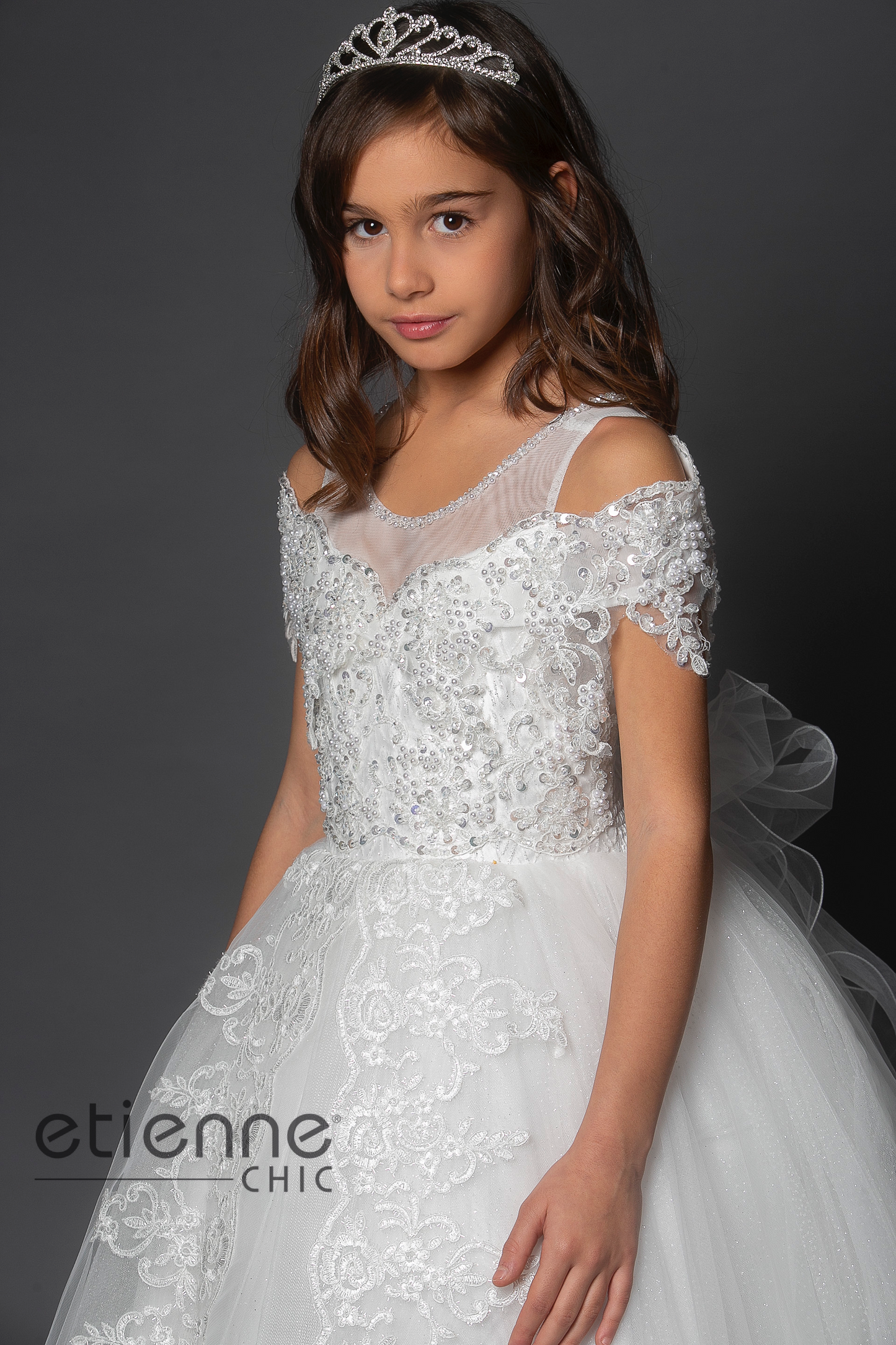 Abito Tulle e Pizzo ricamato