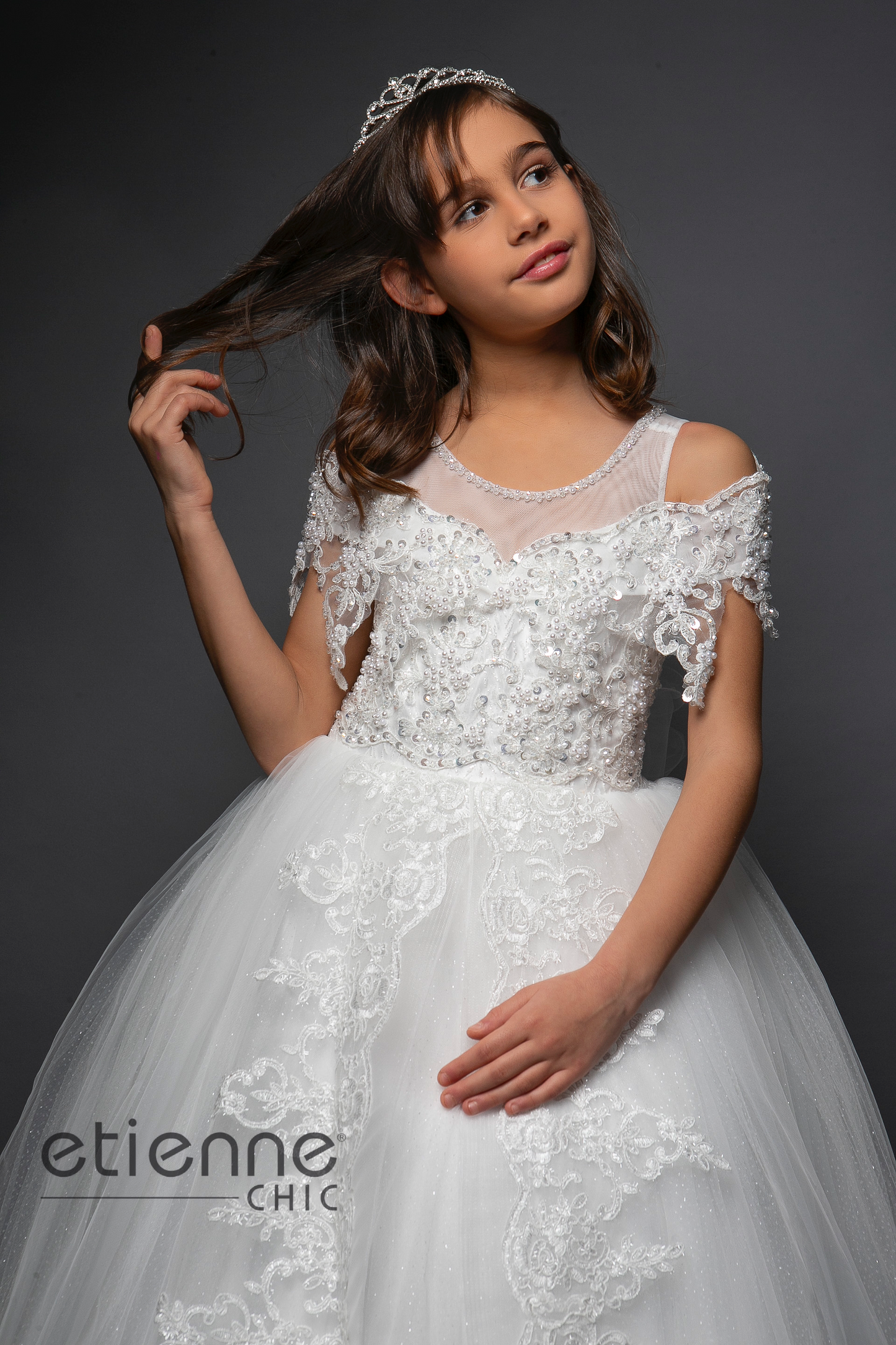 Abito Tulle e Pizzo ricamato
