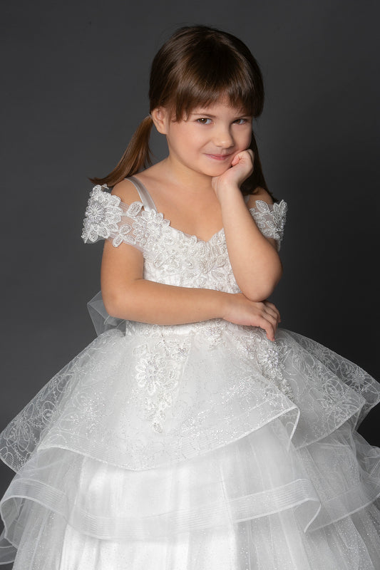 Abito Tulle e Pizzo ricamato