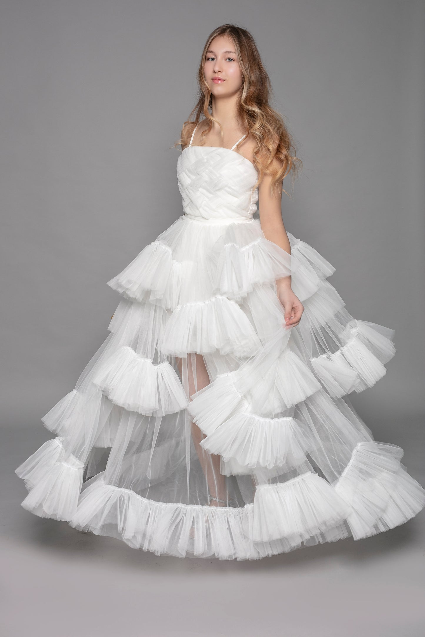Abito Tulle Corto-Lungo