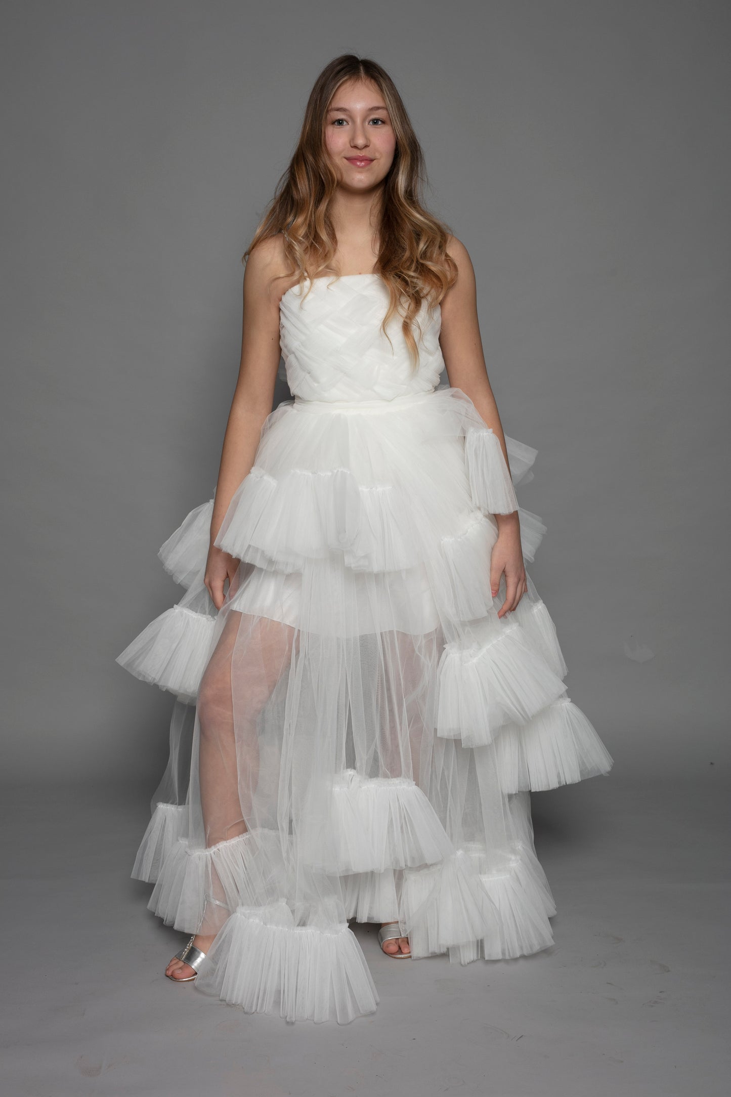 Abito Tulle Corto-Lungo