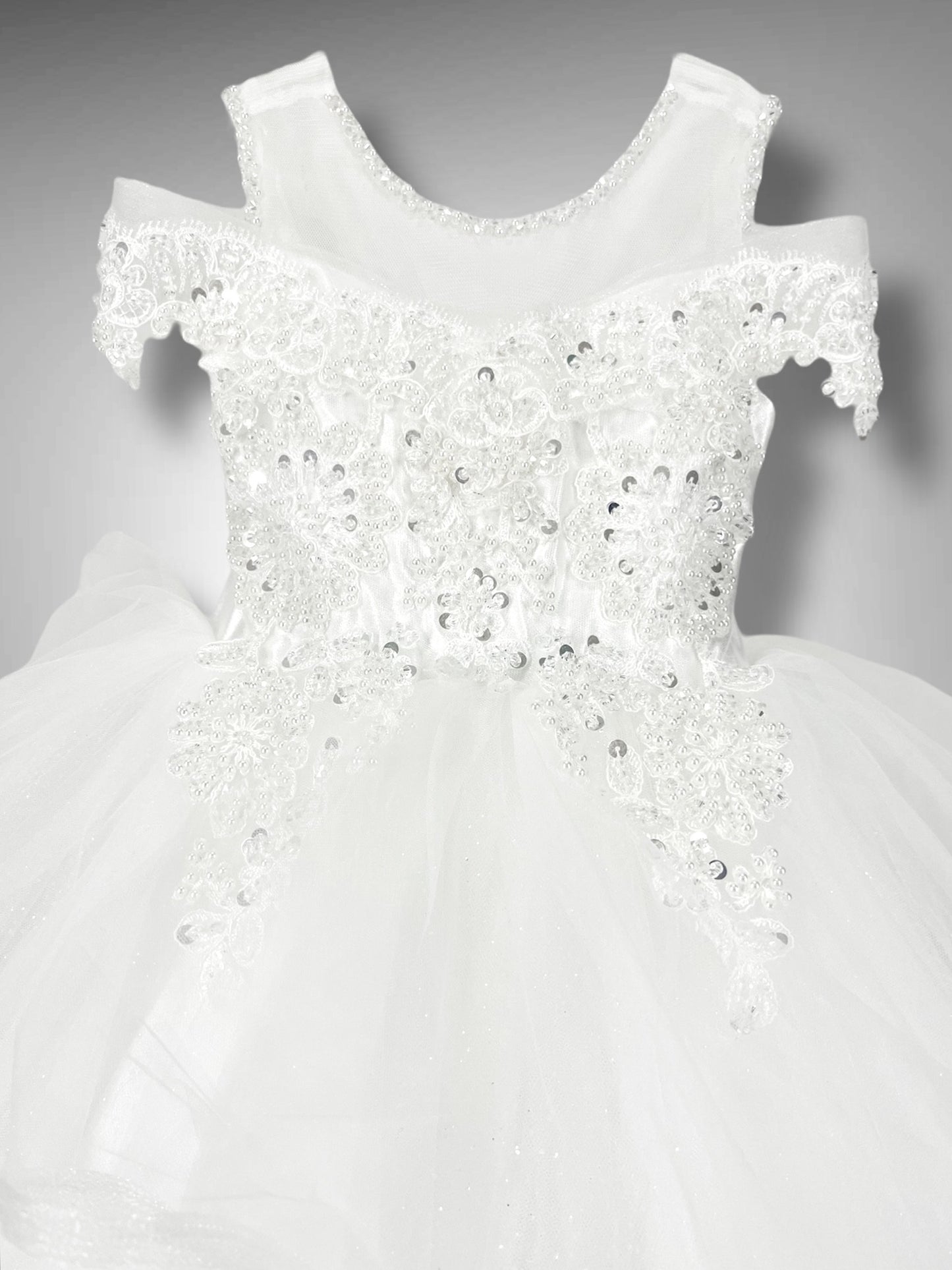 Abito Tulle e Pizzo ricamato